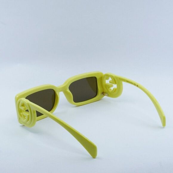 EXCLUSIVE SALE! GUCCI GG1325S 007 ACID YELLOW /BROWN SUNGLASSES